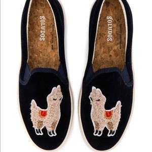 Soludos Velvet Llama Sneaker